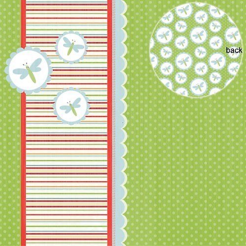 Scrapbook čtvrtka Dragonfly — foto 1