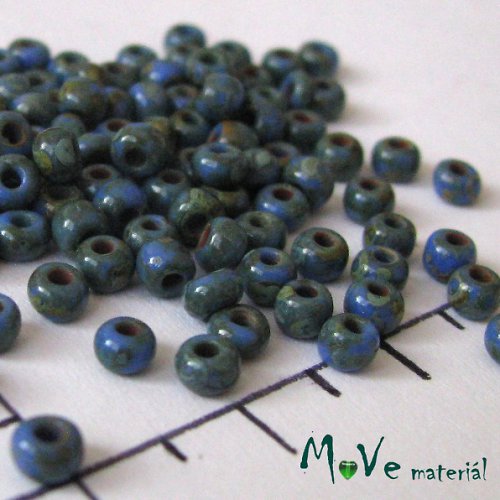 Rokajl modré travertin 8/0 10 g — foto 1