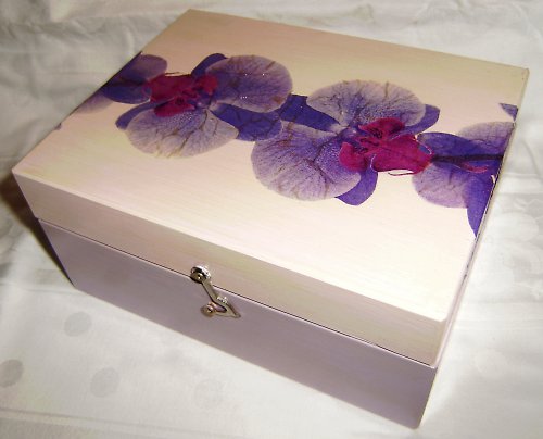 Krabička na čaj Orchidea violet — foto 1