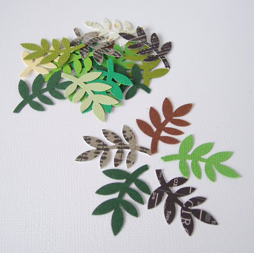 Papírové výseky - Leaves — foto 1
