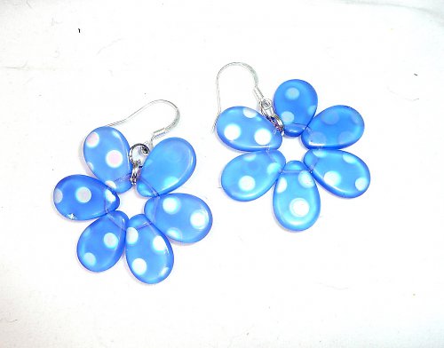 Naušnice : " Marguaritas big and blue " — foto 1