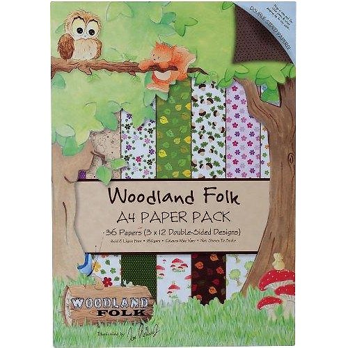 Sada papírů - WOODLAND FOLK A4 — foto 1