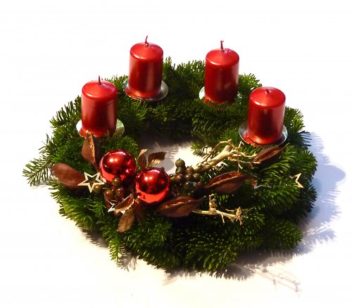 Adventní věnec se zlatem — foto 1