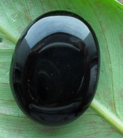 Obsidián stříbrný 35x27mm — foto 1