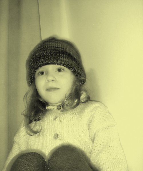 Čoko-tyrkys čepice a návleky — foto 1