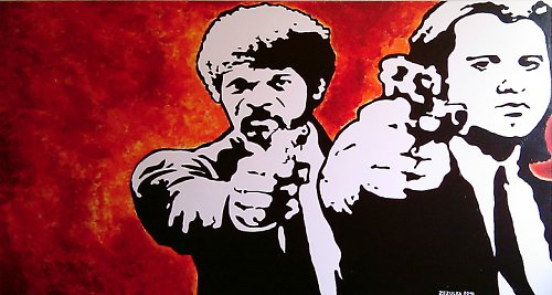 Rezervovano !!! PULP FICTION, obraz 130x70cm — foto 1