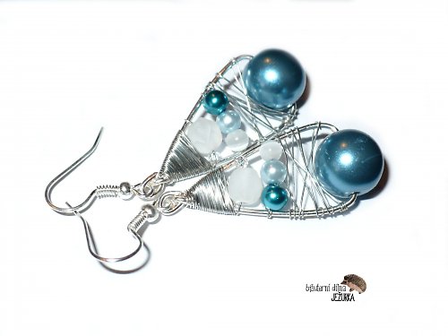 Naušnice " Blue lace " NOVINKA — foto 1