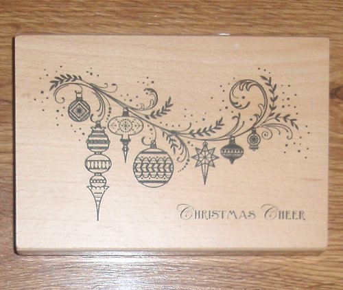 Velké dřevěné razítko - Christmas Cheer — foto 1