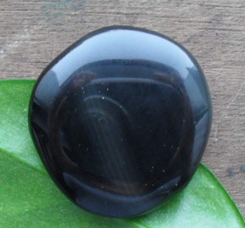Obsidián stříbrný 43x45mm — foto 1