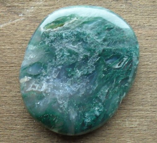 Mechový achát 40x33x7mm — foto 1