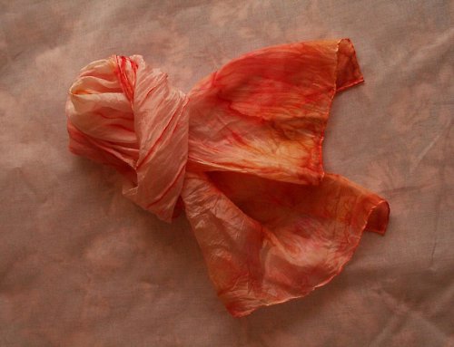 Oranžová optimistická minišála do halenky — foto 1