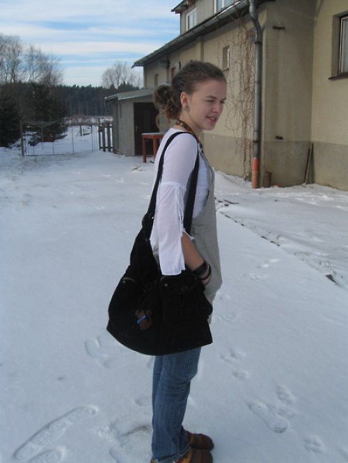 Černá, manžestrová taška samá kapsa:-)) — foto 1