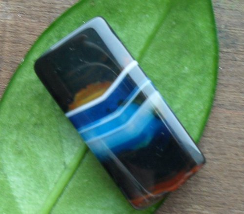Barvený achát 42 x 20mm — foto 1