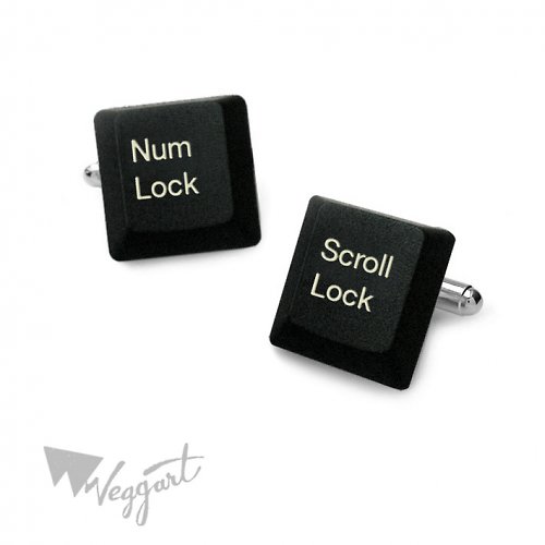 Manžetové knoflíčky Num Lock/Scroll Lock — foto 1