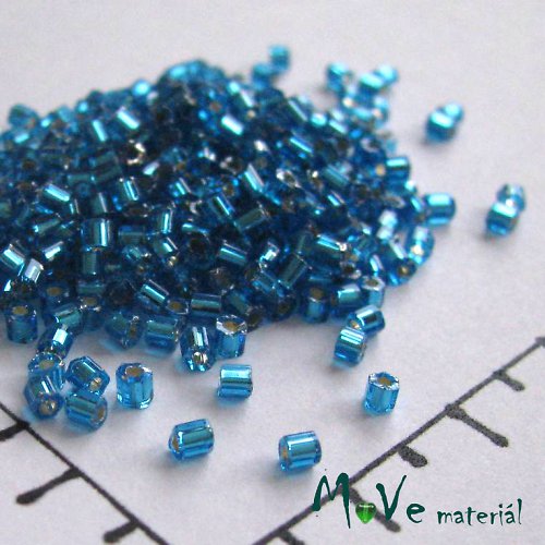 Český rokajl modrý 2x2mm 20g — foto 1