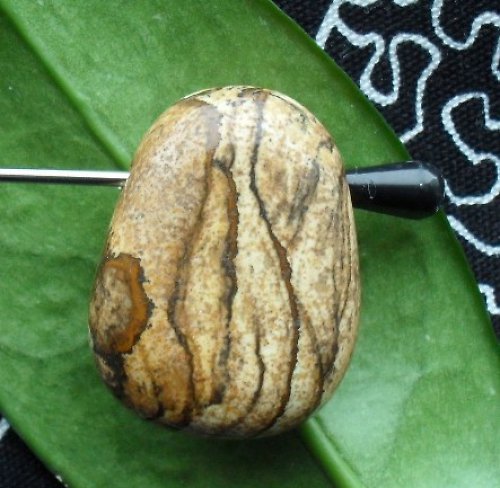 Obrázkový jaspis 31 x 24mm — foto 1