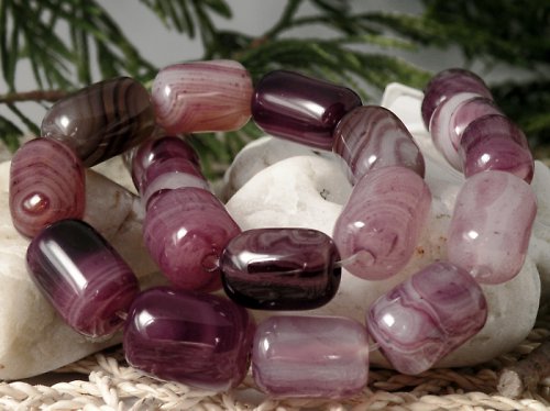 0406* ACHÁT VIOLET SOUDKY 20x14mm — foto 1