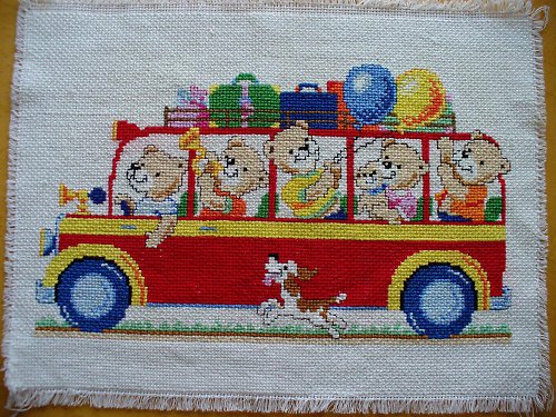 Medvídci v autobusu — foto 1