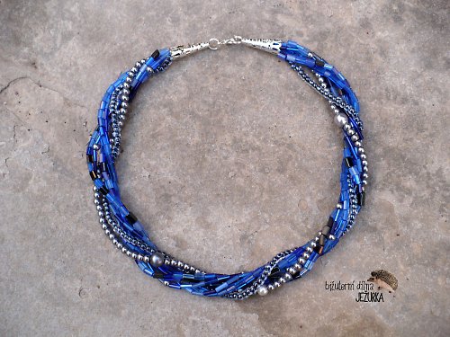 Náhrdelník " Dark blue " — foto 1
