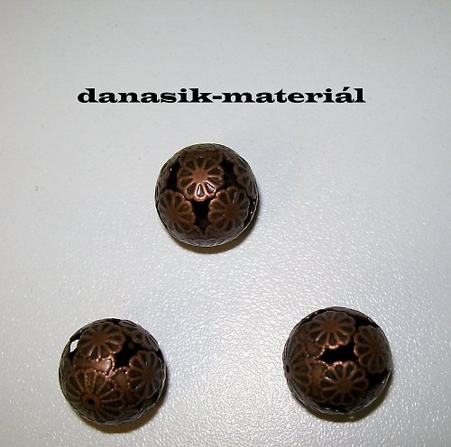 MĚDĚNÝ KORÁLEK - 2 ks — foto 1