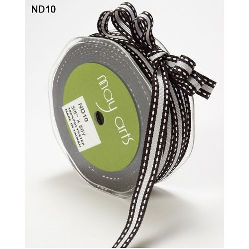 Stuha May Arts - STITCH Black/White — foto 1