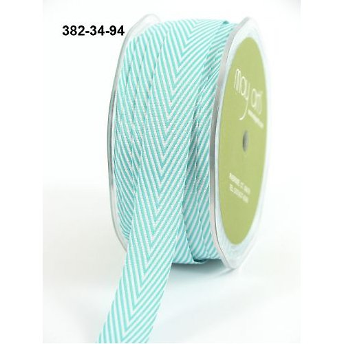 Stuha May Arts - TWILL/ STRIPES Turquoise — foto 1