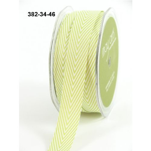 Stuha May Arts - TWILL/ STRIPES Celery — foto 1