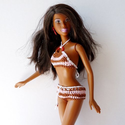 Pruhované plavky pro Barbie — foto 1