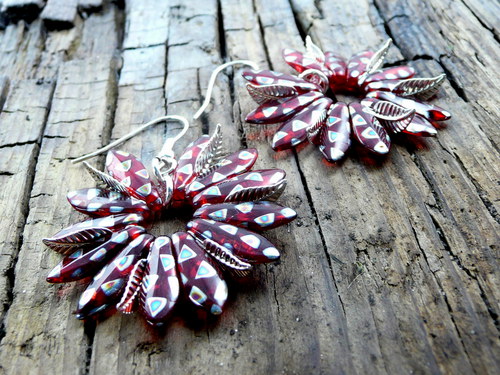 Naušnice : " Ready to be red " — foto 1