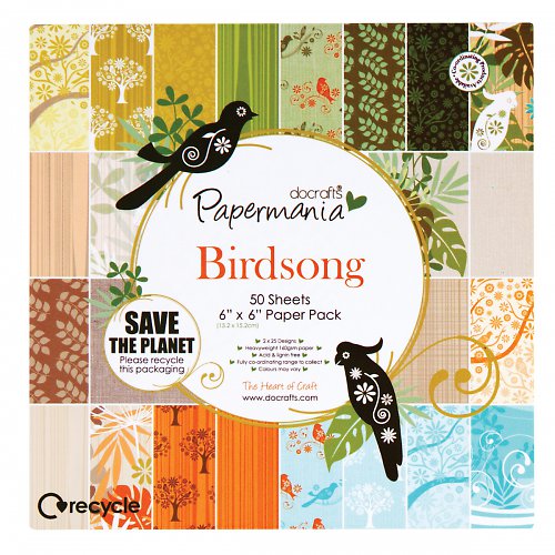 Sada papírů - Birdsong 15x15cm — foto 1