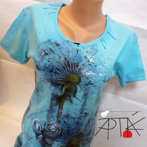 Triko "PAMPELIŠKA a motýl", XL — foto 1