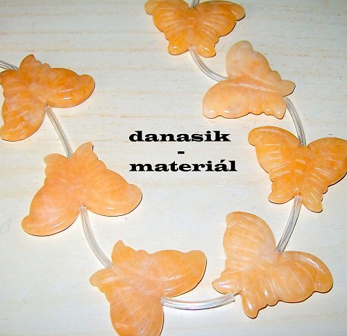 Motýl - Oranžový Jadeit — foto 1