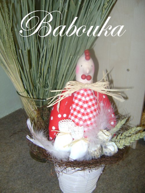 Slepička v proutěném košíku — foto 1