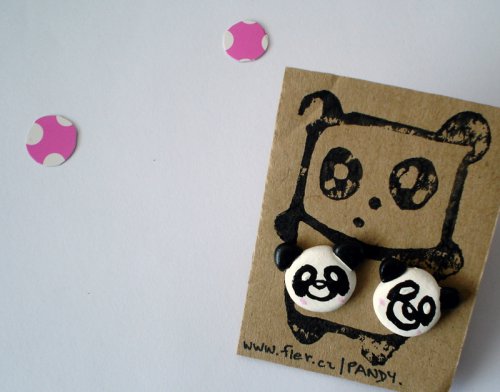 Pandy parádnice! / náušničky. — foto 1