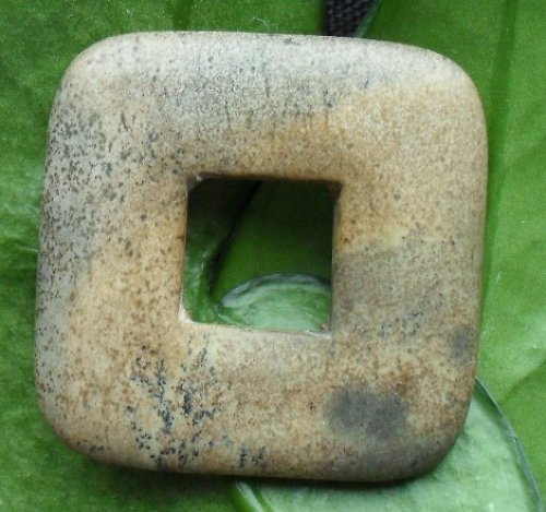 Jaspis obrázkový donut 35x35mm — foto 1