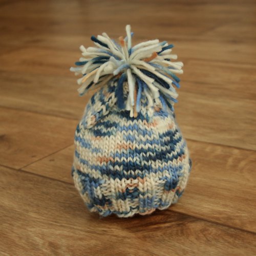 Pletená čepice pro miminko ze 100% MERINO