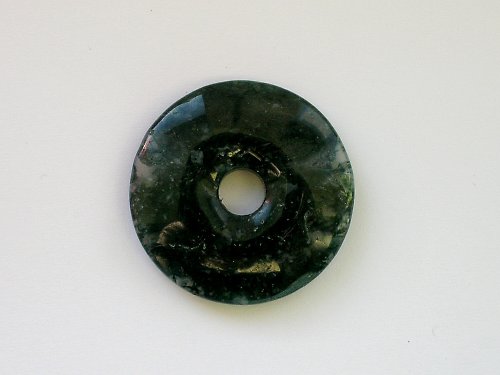 Achát mechový donut — foto 1