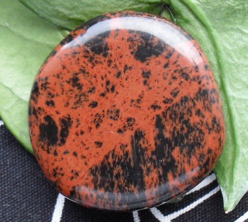 Obsidián moka 41x40x8mm — foto 1