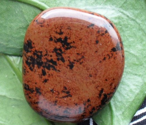 Obsidián moka 40x35x8mm — foto 1