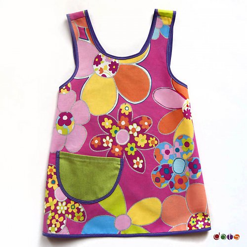 Zástěrka do školky kytkatá — foto 1