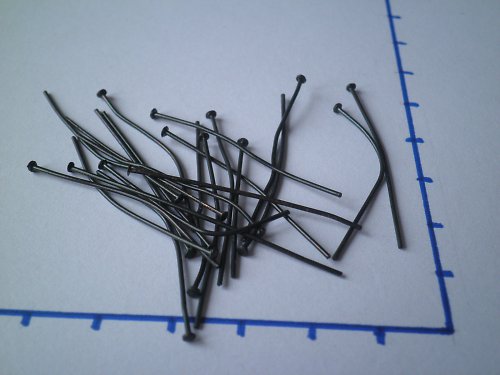 Ketlovací nýt , černá ,4 cm, 20 ks — foto 1