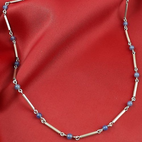 Stříbrný náhrdelník Chalcedon — foto 1