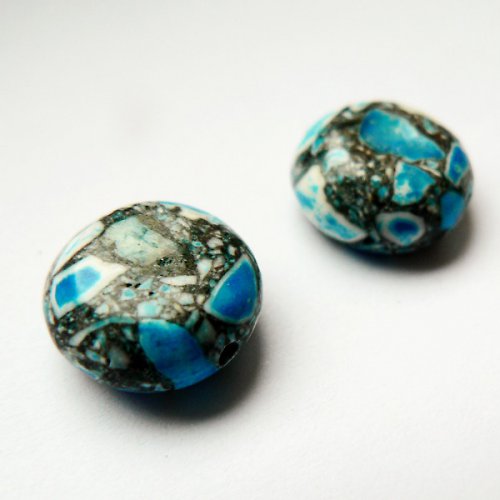 Korálek marble 12mm - 2ks — foto 1
