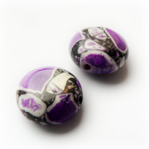 Korálek marble 12mm - 2ks — foto 1