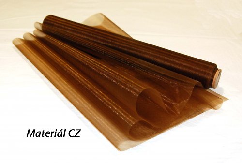 Organza HNĚDÁ, š. 36 cm - 1 m — foto 1
