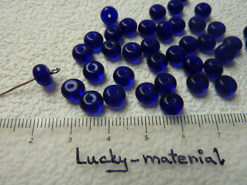 Disky tmavě modré 7x4 mm .... 45 ks — foto 1
