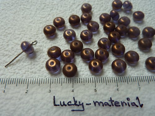 Čočka luxus - bronz 7x4 mm .... 45 ks — foto 1