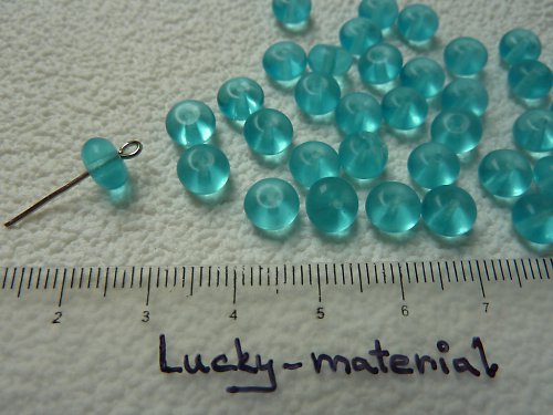 Disky aqua 7x4 mm .... 45 ks — foto 1