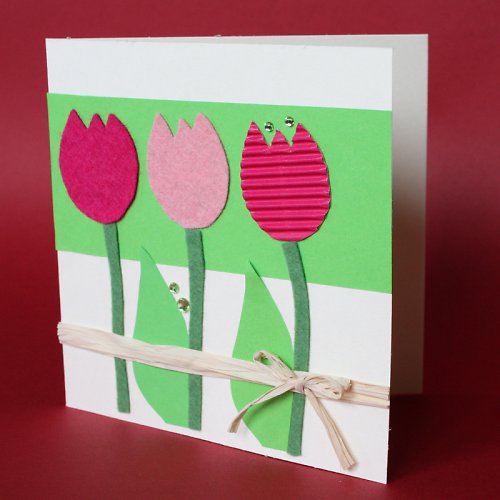 Tulipánky - velikonoční přání — foto 1