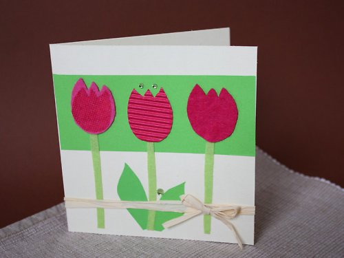 Tulipánky - velikonoční přání — foto 1